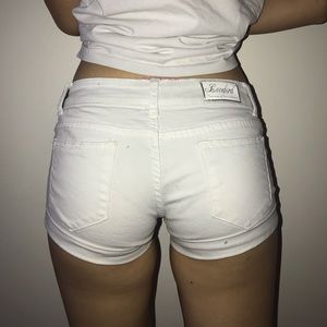 White short shorts